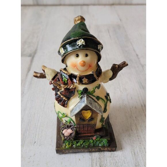 Jubilee Giftware snow to the world snowman birdhouse figure xmas decor - Picture 1 of 8